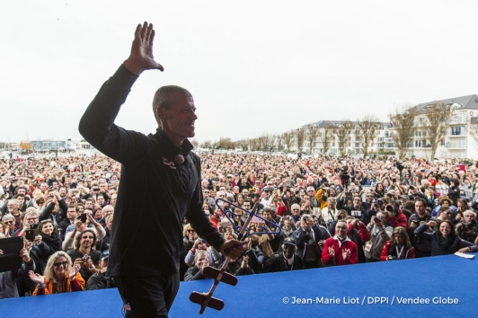 Arrivée de Sébastien Destremeau aux Sables d'Olonne 