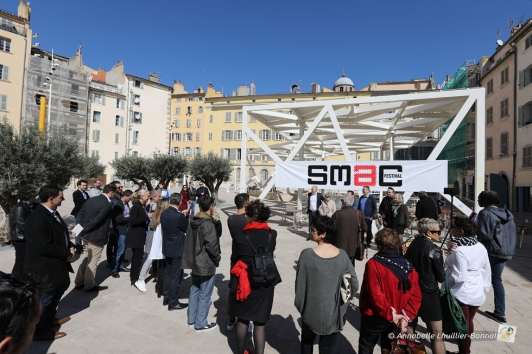 L'équipe du SMAC Festival lors de la conférence de presse le 17 mars