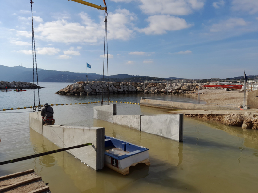Installation du canal d'avivement
