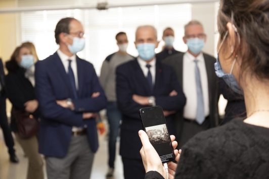 Démonstration de l’application « Augmented City » par 9b+