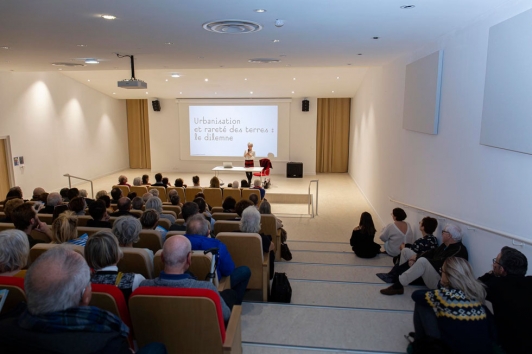 L'architecte du projet Corinne Vezzoni a fait salle comble pour ses deux conférences publiques