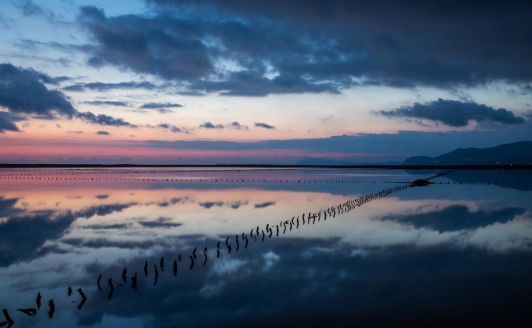 Catégorie "Mon paysage préféré du Grand Site" 2ème place Sarah Chambon "Reflet sur les salins"