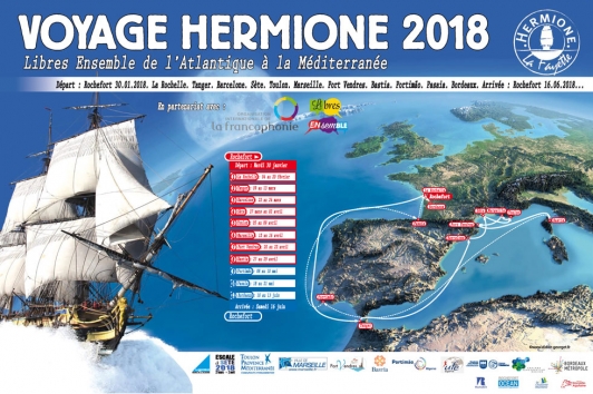 Le parcours du Voyage Hermione 2018