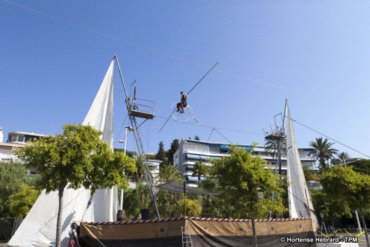 Cors'Air / Mobifil - Funambule sur les plages du Mourillon