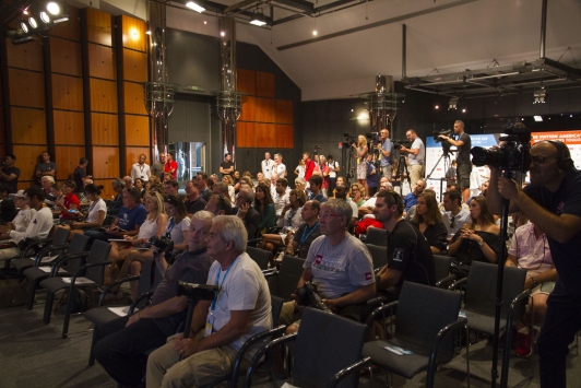 Conférence de presse: plus de 300 accréditations ont été délivrées pour couvrir l'évènement