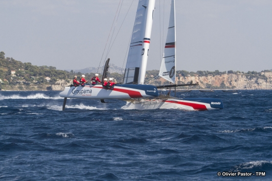 Entrainement de Groupama Team France