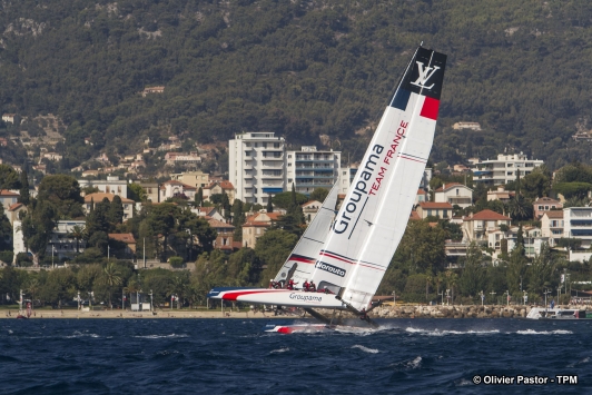 Entrainement de Groupama Team France