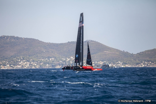 Première sortie en mer de l'AC 45 - 15h
