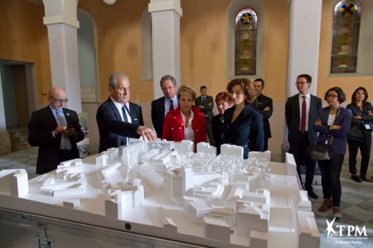 Présentation du projet Chalucet dans la chapelle en présence de l'architecte