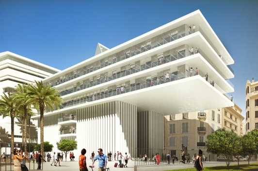 Les 4ème et 5ème étages du bâtiment vont accuellir Camondo Méditerranée (c)Golem