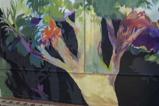 Fresque jardin de Baudouvin - Makiko Furuichi