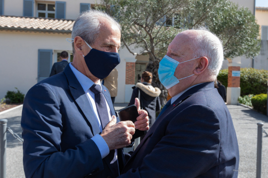 Hubert Falco, président de TPM et André Garron, président de la CCVG ©Laurent Perrier