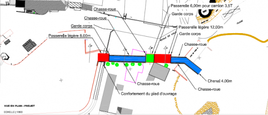 Vue en plan du Projet ©Métropole TPM