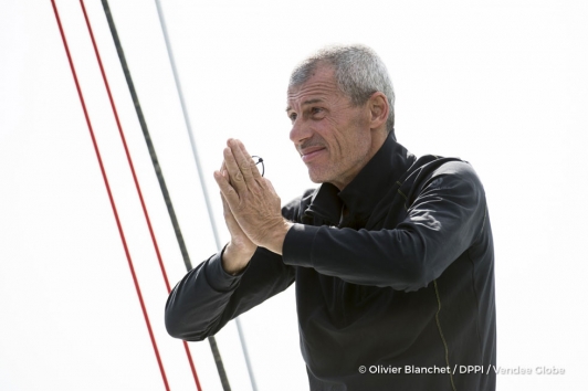 Arrivée de Sébastien Destremeau aux Sables d'Olonne 