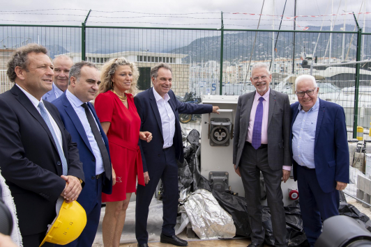 Inauguration des installations - électrification des quais de Toulon