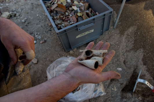Fouilles archéologiques du site de Chalucet - décembre 2016