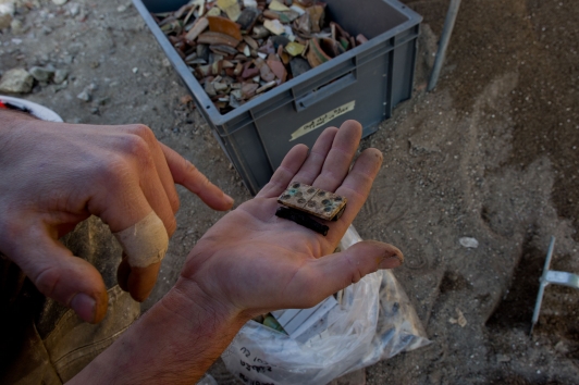 Fouilles archéologiques du site de Chalucet - décembre 2016