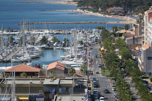 Port d'Hyères vue aérienne