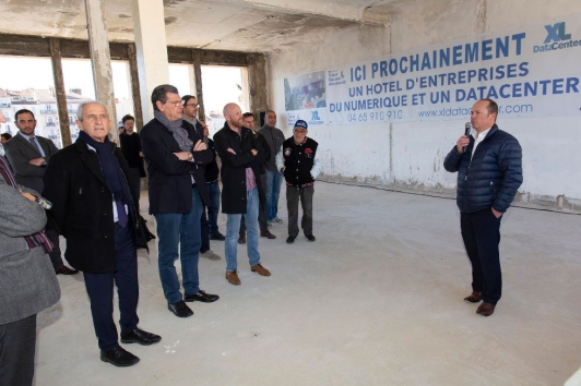 Visite de chantier Datacenter à Toulon