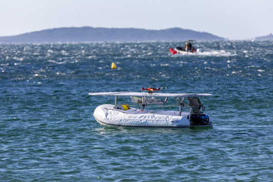 Démonstration de surveillance par drones - MARINE TECH