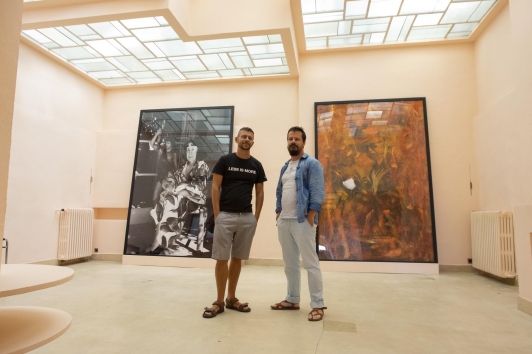 Stéphane Boudin Lestienne et Alexandre Marre, historiens de l'exposition permanente sur les Noailles