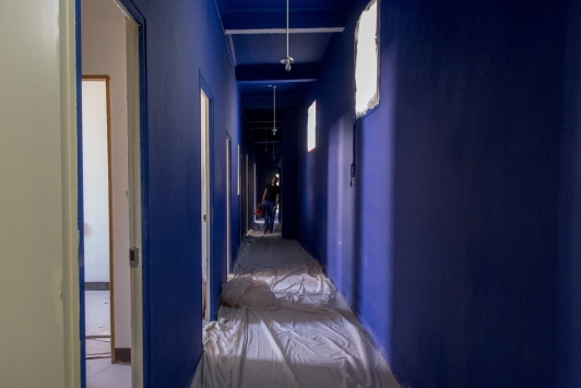Couloir desservant les différents projets