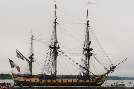 L'Hermione à Yorktown - crédit photo Amiral Gachot