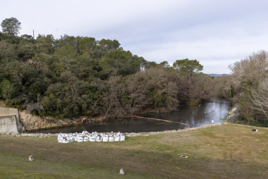 Barrage de Carcès - Opération de vidange