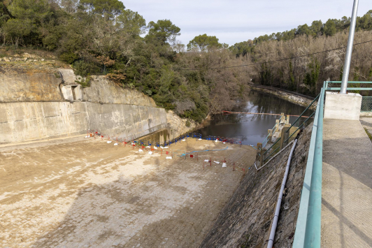 Barrage de Carcès - Opération de vidange
