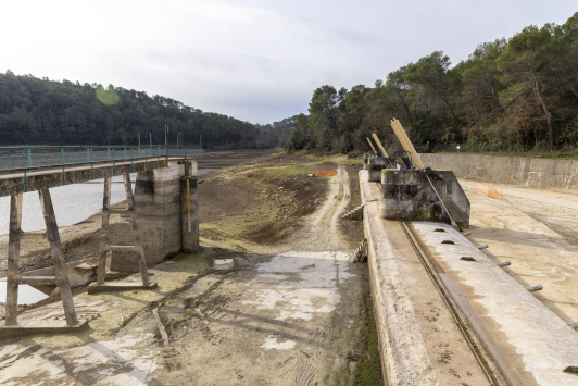 Barrage de Carcès - Opération de vidange