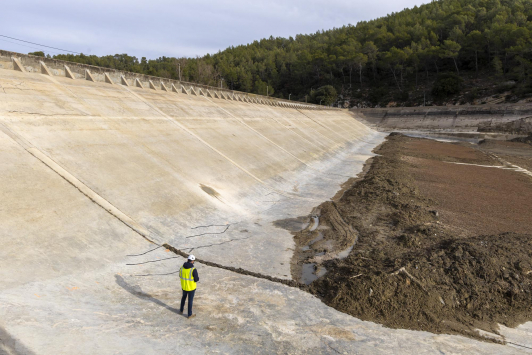 Barrage de Carcès - Opération de vidange