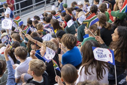 28 septembre 2023 - entrainement public des Sud-africains dans le cadre de la Coupe du Monde de Rugby 2023