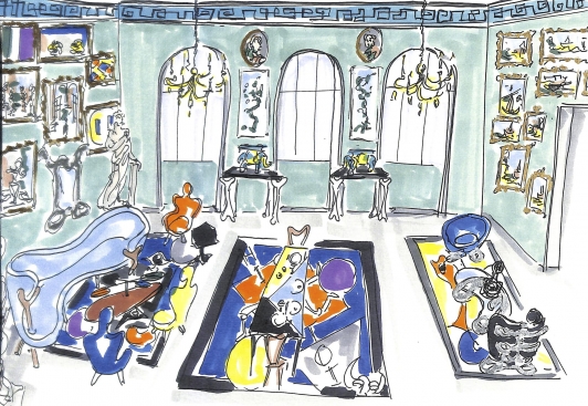 Design Parade Toulon 2017, Dessin pour l’exposition au Musée d’art de Toulon, 2017 © Maison Darré