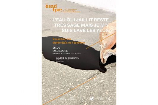 L’eau qui jaillit reste très sage mais je m’y suis lavé les yeux - ESADTPM