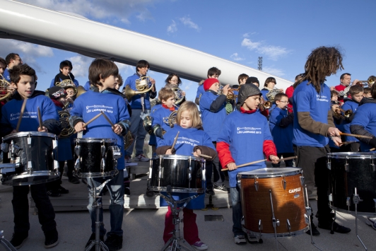 Inauguration du Stade Léo Lagrange avec les enfants de l'agglo - Toulon