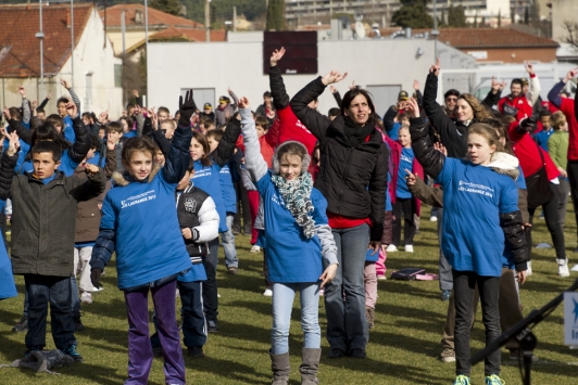 Inauguration du Stade Léo Lagrange avec les enfants de l'agglo - Toulon