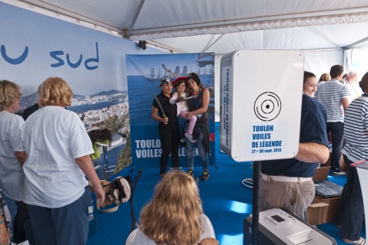 Photomaton : stand Voiles de Légende