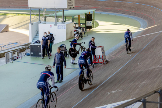 Equipe de France au Vélodrome TPM