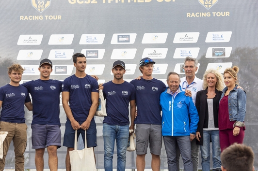 Remise des prix dimanche - TPM Sailing Team avec Christian Simon, vice-président de TPM