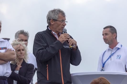 Sébastien Destremeau a commenté les courses en direct et remis les prix aux équipages