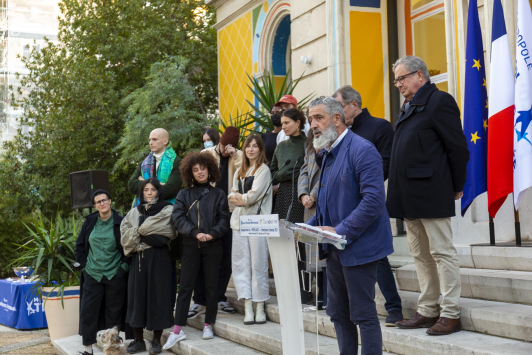 Inauguration de l'exposition Fireplaces à l'HDA