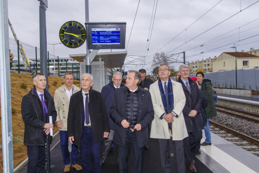 Inauguration halte ferroviaire Sainte Musse
