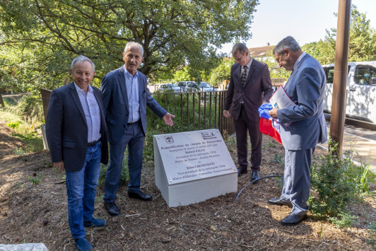 Inauguration travaux de requalification du chemin de Faveyrolles