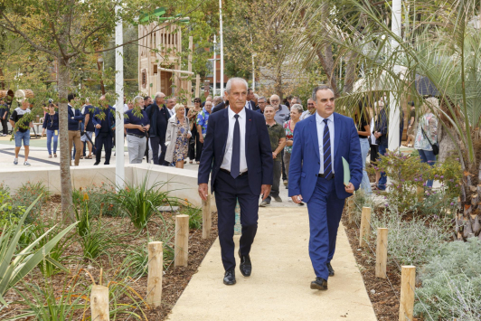 Inauguration du parc de La Loubière à Toulon le 15/09/22