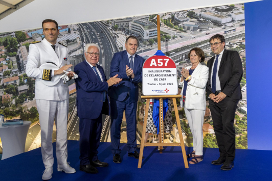 Cérémonie d'inauguration de l'A57 
