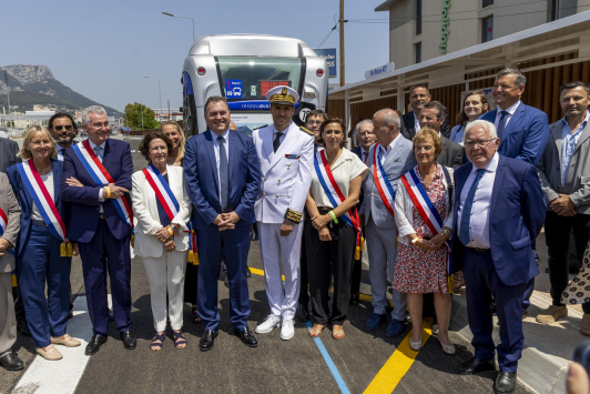 Cérémonie d'inauguration de l'A57 