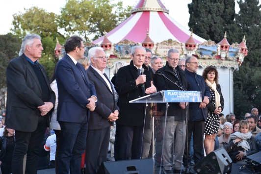 Inauguration place Clemenceau à Hyères ©Ville d'Hyères