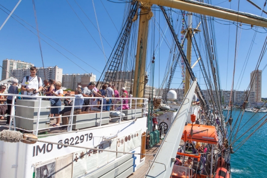 Le Krusenstern en escale à Toulon