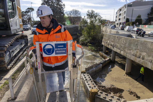 travaux riviere couverte Le Las