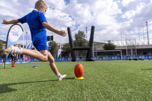 Village rugby à Léo Lagrange en août